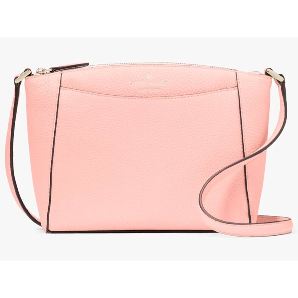 G Kate Spade Monica Crossbody Bag Pink Leather Purse Tea Rose WKR00258 NWT $279